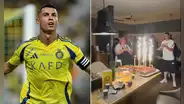 Cristiano Ronaldo sorprende al cocinero del Al Nassr con torta de cumpleaños y lo hace llorar de emoción: video se volvió viral