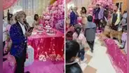 Perrita cumple 3 años y su dueña le organiza fiesta con payasos: "Tranquilamente podría ser yo"