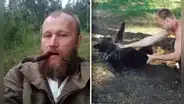 Sergey Grigoriyev, el joven ruso que crio a un oso durante 4 años y terminó siendo devorado por el animal