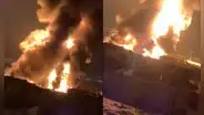 Feroz incendio en Parque Industrial Pachacútec en Ventanilla: 20 unidades de bomberos atienden emergencia