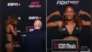 Una estrella de UFC sufre un percance con su ropa en el pesaje y la escena se vuelve viral