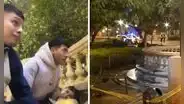 Jóvenes captan momento exacto de la balacera donde asesinaron a venezolano en Plaza San Martín frente a su hija