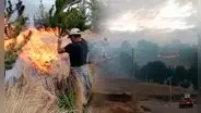 Incendios forestales en Ayacucho arrasa hectáreas y se expande por fuertes vientos, advierte Indeci