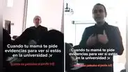 Profesor universitario grabó saludo para la madre de alumna para confirmar asistencia: “Si está en clases”
