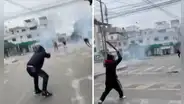 Al menos 8 detenidos tras brutal pelea entre barristas en Surquillo: se enfrentraron con armas momentos antes del duelo Universitario vs Alianza