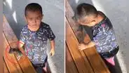 Niño se vuelve viral por jugar con rata y usuarios reaccionan: “Al fin un pequeño sin celular”