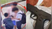 Iquitos: escolares fueron sorprendidos jugando con réplicas de armas en plena vía pública