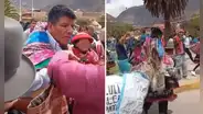 Cusco: comuneros indignados visten y pasean con polleras a alcalde por incumplir promesas