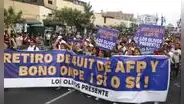 Ciudadanos marcharon para exigir al Congreso que no dilate la aprobación del retiro AFP