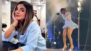 La valiente reacción de Susana Alvarado tras ser impactada por un dron en pleno concierto de Corazón Serrano: "Cosas que pasan"