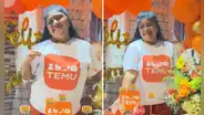 Señora realiza su cumpleaños con temática de Temu y usuarios bromean: "Hasta la casa la compró ahí"