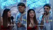 Cantante Luar La L se incomodó con la streamer Zully en plena entrevista del All Music Fest: "¿La cuarta vez esa pregunta?"