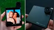 El celular más raro de 2025: es cuadrado, tiene una cámara giratoria y una funda con teclado físico