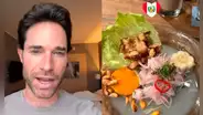 Sebastián Rulli llega al Perú por primera vez y queda maravillado con la gastronomía nacional: “Se come delicioso”