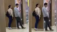 Captan a mujer espiando el celular de su pareja y redes reaccionan: "El que busca, encuentra"