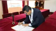 Dr. Roger Alonso Chacón Coa juramente como Juez Supernumerario del Segundo Juzgado de Investigación Preparatoria de Mariscal Nieto