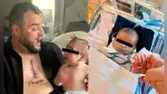 El conmovedor gesto de un padre que se tatuó la cicatriz de su hijo: sobrevivió a 7 operaciones al corazón desde que nació