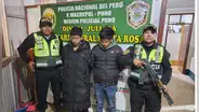 Capturan a dos sujetos con moto robada tras persecución policial en Puno