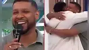 Pareja de Edson Dávila 'Giselo' aparece por primera vez en vivo en televisión y sorprende al conductor por su cumpleaños