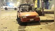 Ataque con artefacto explosivo destruye auto de regidor municipal de Carabayllo