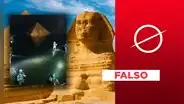 Este video no muestra descubrimiento de pirámide subterranea en Egipto hecha con "oro macizo": es un montaje