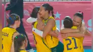 Brasil aplastó a Argentina por la fecha 3 de la Sudamericana de Vóley sub 17
