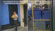 Conductor de transporte público estaciona bus para entregar flores amarillas a su esposa y en redes reaccionan: "Aprendan, hombres"