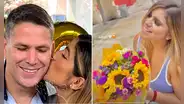 ¿Viajó a Estados Unidos? Paco Bazán sorprendió a Susana Alvarado con un ramo de flores amarillas: "Llegó"