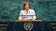 Protocolo de la ONU apaga el micrófono a Dina Boluarte durante su discurso sobre igualdad de género