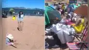 Peruana muestra cómo es una playa un Puno y en redes reaccionan: "¿Están tomando sol o frío?"