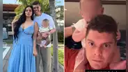 Ignacio Baladán sufre percance con su hijo en plena transmisión en vivo y usuarios reaccionan: "Se le borró la sonrisa"