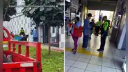 Joven con laptop en mano se vuelve viral en TikTok al caminar junto a un policía en la avenida Las Malvinas: “Espero que consigas tu celular”