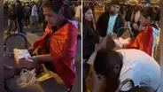 Tiktoker peruana sorprende al regalar 100 pollos a la brasa a jóvenes en marcha de la Generación Z en Lima: "La única que ayudó"