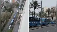 Caravana de transportistas protesta en Miraflores contra la ola de extorsión en Lima y se dirige al Congreso
