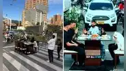 Cantante aprovechó la luz roja del semáforo para grabar videoclip y resultado es viral: "Parecía imposible"