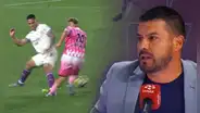 Erick Delgado atónito con el VAR por no revisar pisotón de Santamaría y lo compara con expulsión de Barcos: "¿Cuál es la regla?"