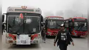 Caravanas de buses de La 50, El Rápido y Lipetsa toman las calles contra la extorsión y se dirigen hacia el Centro de Lima