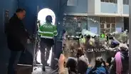 Tiran huevos y piedras a Phillip Butters en Puno: tuvo que ser resguardado por la PNP y esconderse en oficina