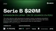 Lemon levanta US$20 millones en Serie B y proyecta superar los 2 millones de usuarios en Perú para 2026