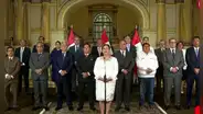 Dina Boluarte en Mensaje a la Nación: "Recibí la banda presidencial por el Congreso, el mismo que el día de hoy votó por la vacancia"