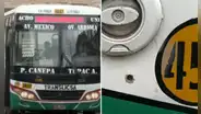 Delincuentes atacan a balazos a bus de empresa Translicsa en San Martín de Porres
