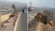 Ventanilla: colapsa tramo de la av. Néstor Gambetta pocos días después de su inauguración, MTC destinó S/218.000