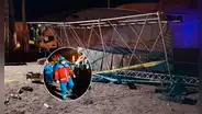 Un fallecido y tres heridos deja desplome de estructura sonora durante festividad en centro poblado de Juliaca