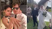 Cantante Salim Vera se casó con Claudia Sobenes en romántica ceremonia realizada en Arequipa