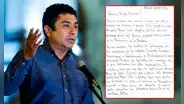 Guillermo Bermejo envía carta desde prisión: “Este proceso tiene un objetivo político: dejarme fuera del 2026”