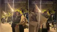 Pareja de novios graban un momento romántico en las calles de Barcelona y captan por sorpresa a Lionel Messi caminando detrás de ellos