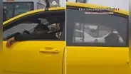 Taxista peruano y pasajero se quedan dormidos en pleno tráfico en Lima y escena se vuelve viral
