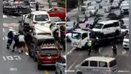 Ocho fiscalizadores de la ATU resultan heridos tras ataque de colectiveros por multa millonaria en San Borja