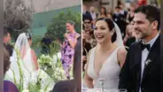 Anahí de Cárdenas protagoniza emotivo momento en la boda de Natalia Salas y Sergio Coloma: "Dos almas se entrelazan"