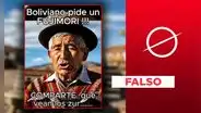 Este video no muestra a adulto mayor de Bolivia que habla a favor de Fujimori: fue hecho con IA